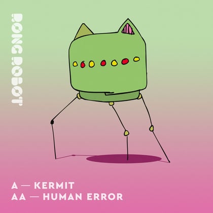 Kermit: Human Error album by Wickaman - Drum and Bass Cover Art