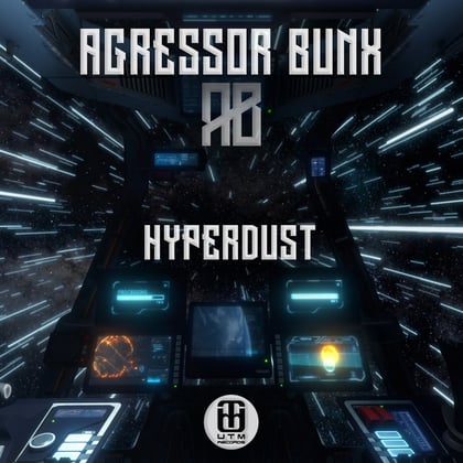 Hyperdust album by Agressor Bunx - Drum and Bass Cover Art