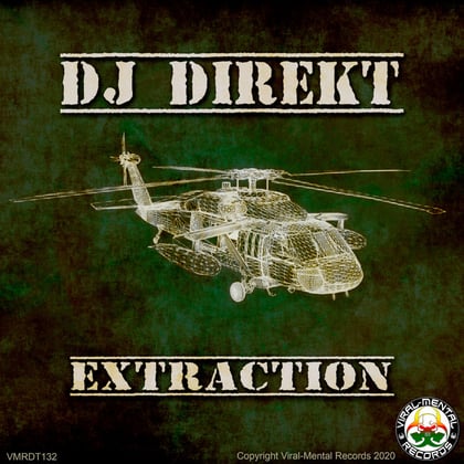 Extraction EP album by DJ Direkt - Drum and Bass Cover Art