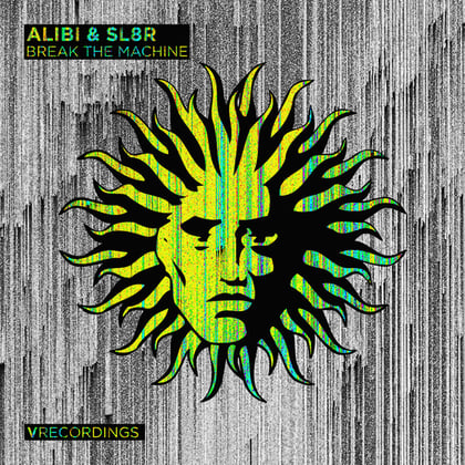 Break the Machine album by Alibi & Sl8r - Drum and Bass Cover Art