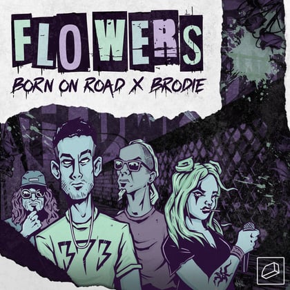 Flowers album by Kelvin 373, Selecta J-Man, Aries & Brodie - Drum and Bass Cover Art