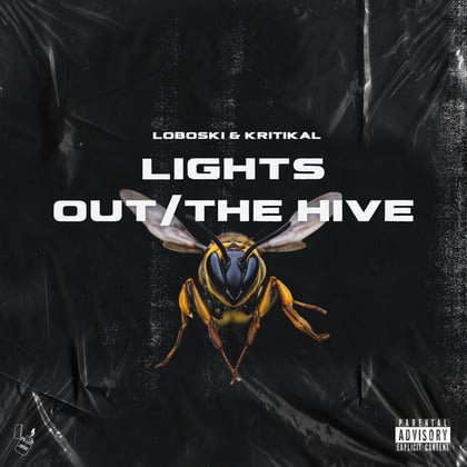 Lights Out/The Hive album by KRITIKAL & Loboski - Drum and Bass Cover Art