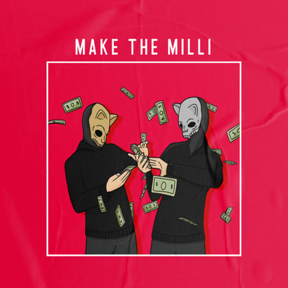 MAKE THE MILLI album by Zombie Cats - Drum and Bass Cover Art