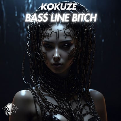 Bass Line Bitch album by KOKUZE - Drum and Bass Cover Art