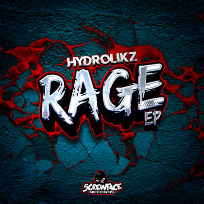 Rage EP album by Hydrolikz - Drum and Bass Cover Art