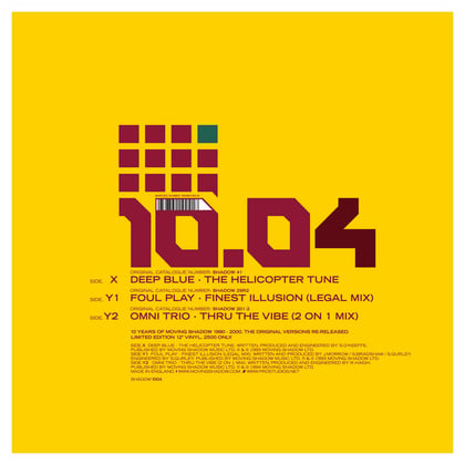 The Helicopter Tune / Finest Illusion (Legal Mix) / Thru the Vibe (2 On 1 Mix) album by Deep blue, Omni Trio & Foul Play - Drum and Bass Cover Art