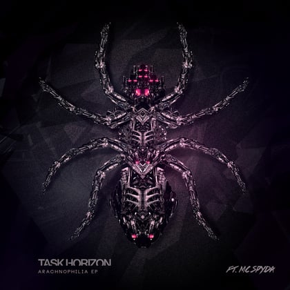 Arachnophilia album by Task Horizon & MC Spyda - Drum and Bass Cover Art