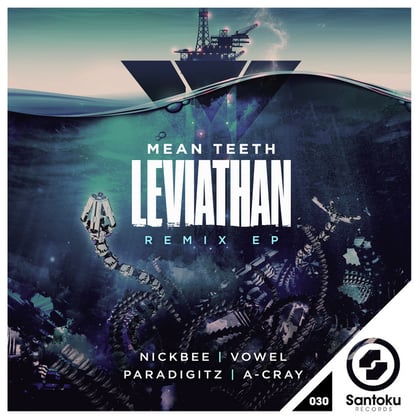 Leviathan Remixes album by Mean Teeth - Drum and Bass Cover Art