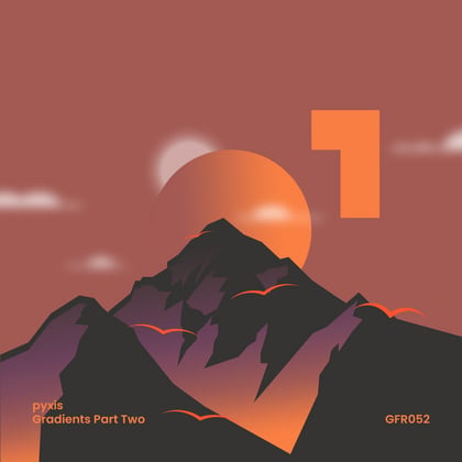 Gradients Part Two album by pyxis - Drum and Bass Cover Art