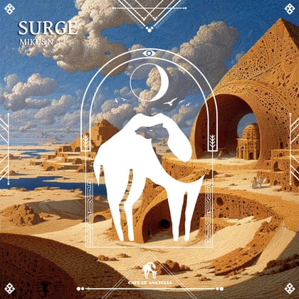 Surge album by Tengu, Mikus N & Cafe De Anatolia - Drum and Bass Cover Art