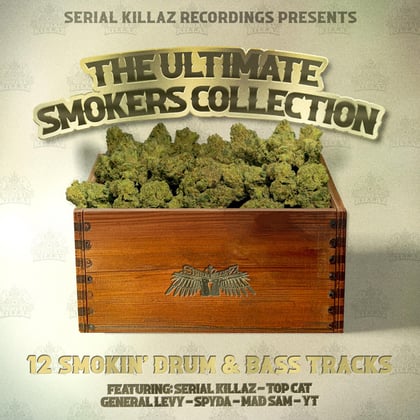 The Ultimate Smokers Compilation album by Serial Killaz - Drum and Bass Cover Art