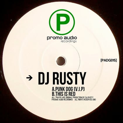 Punk Dog (V.I.P) / This Is Red album by DJ Rusty - Drum and Bass Cover Art