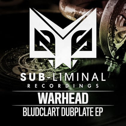 Bludclart Dubplate album by Warhead - Drum and Bass Cover Art