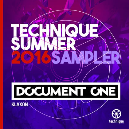 Klaxon (Technique Summer 2016 Sampler) album by Document One - Drum and Bass Cover Art
