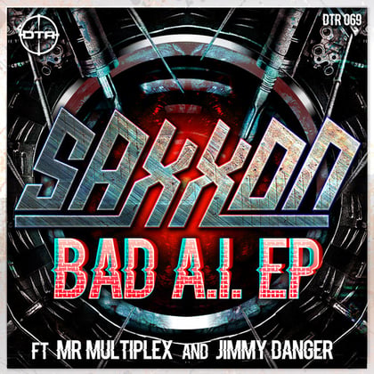 Bad AI album by Saxxon - Drum and Bass Cover Art