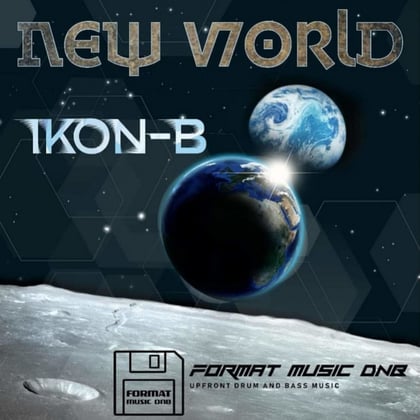 New World album by Ikon-B - Drum and Bass Cover Art
