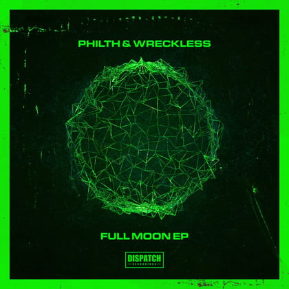 Full Moon EP album by Philth & Wreckless - Drum and Bass Cover Art