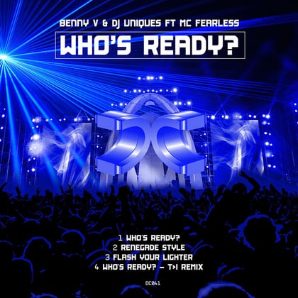 Who's Ready? album by Benny V - Drum and Bass Cover Art