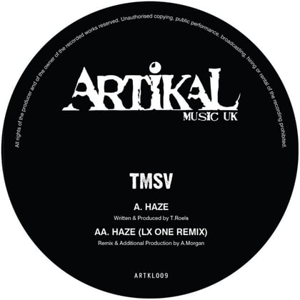 Haze album by TMSV - Drum and Bass Cover Art