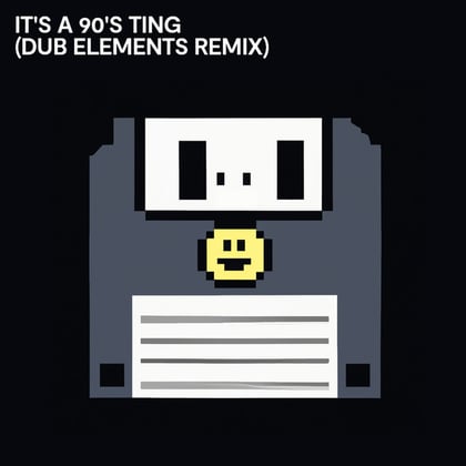 It's a 90's Ting (Dub Elements Remix) album by Dub Elements & DJ Hybrid - Drum and Bass Cover Art