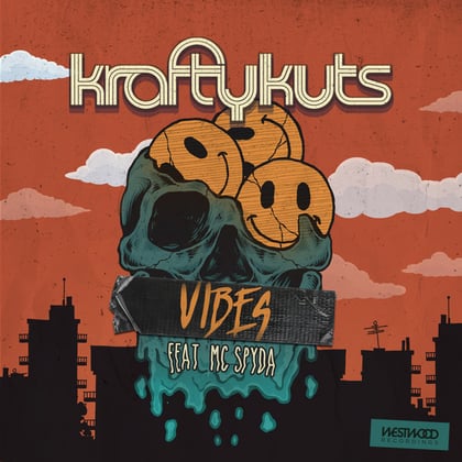 Vibes album by MC Spyda - Drum and Bass Cover Art