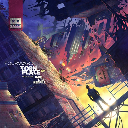 Torn Place EP album by Fourward - Drum and Bass Cover Art