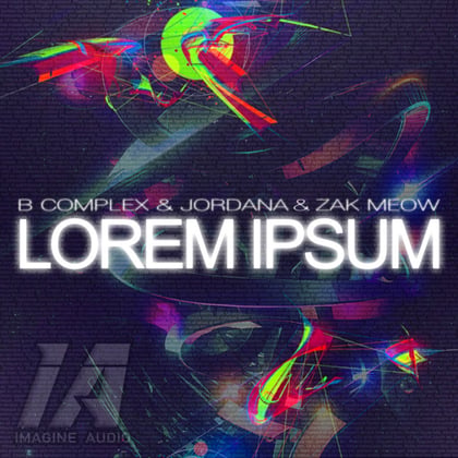 Lorem Ipsum album by B-complex - Drum and Bass Cover Art