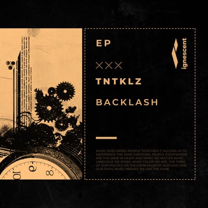 Backlash EP album by TNTKLZ - Drum and Bass Cover Art