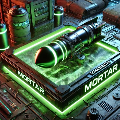Mortar album by Skorch - Drum and Bass Cover Art