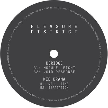 Pleasure District 002 album by dBridge - Drum and Bass Cover Art