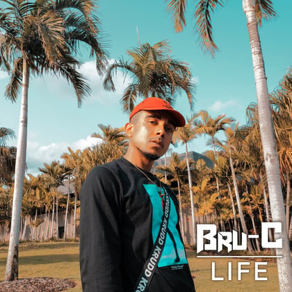 Life album by Bru-C - Drum and Bass Cover Art