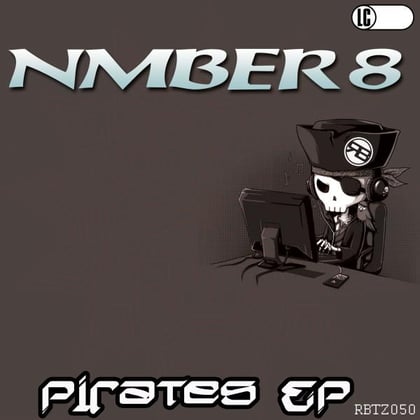 Pirates EP album by NMBER8 - Drum and Bass Cover Art