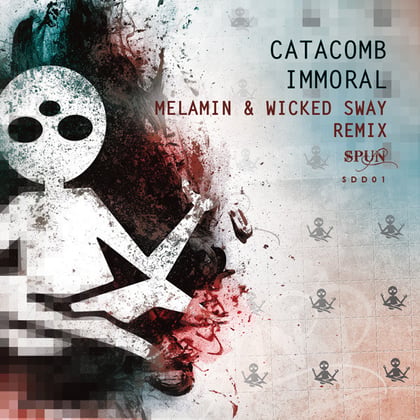 Immoral Remix album by Catacomb - Drum and Bass Cover Art