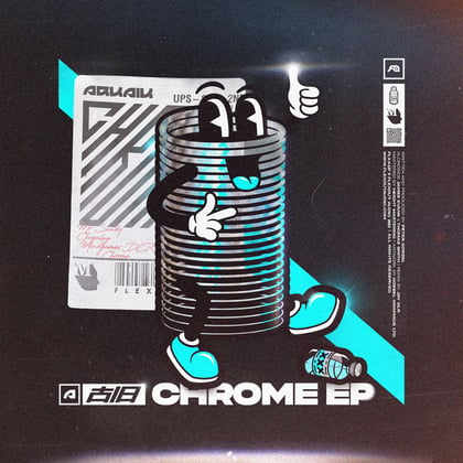 Chrome EP album by Arkaik - Drum and Bass Cover Art