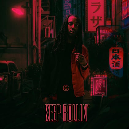 Keep Rollin' album by Camo - Drum and Bass Cover Art