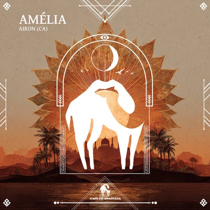 Amélia album by Tengu, Airon (CA) & Cafe De Anatolia - Drum and Bass Cover Art