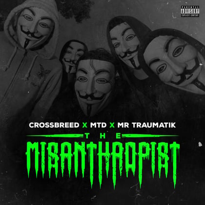 The Misanthropist album by Mr Traumatik, MTD & CrossBreed - Drum and Bass Cover Art