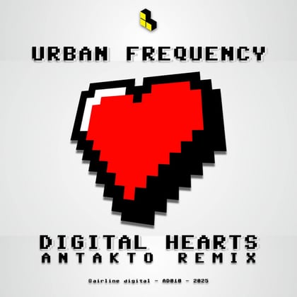 Digital Hearts Remix album by Urban Frequency - Drum and Bass Cover Art