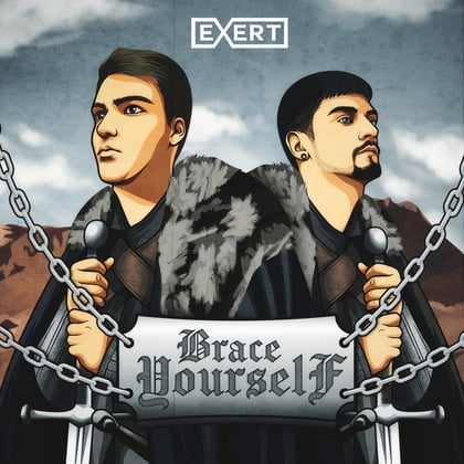 Brace Yourself album by D-Nasty & Captain Bass - Drum and Bass Cover Art