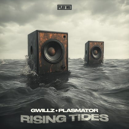 Rising Tides album by Plasmator - Drum and Bass Cover Art