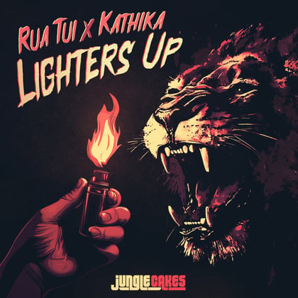 Lighters Up album by Rua Tui & Kathika - Drum and Bass Cover Art