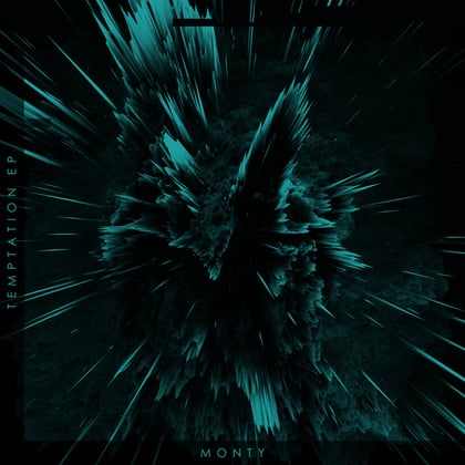 Temptation EP album by Monty - Drum and Bass Cover Art