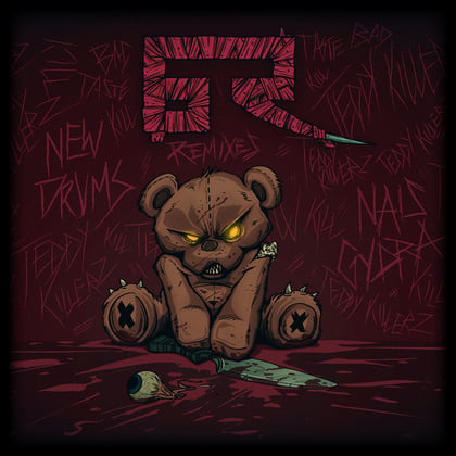 New Drums Remixes album by A.M.C & Teddy Killerz - Drum and Bass Cover Art
