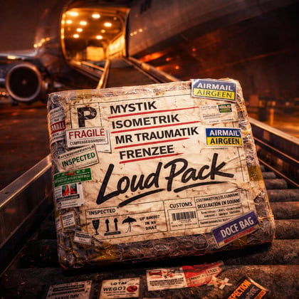 Loud Pack album by Mr Traumatik, Frenzee, MYSTIK & Isometrik - Drum and Bass Cover Art