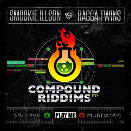 Compound Riddims EP album by Dr Meaker, Smookie Illson & Ragga Twins - Drum and Bass Cover Art