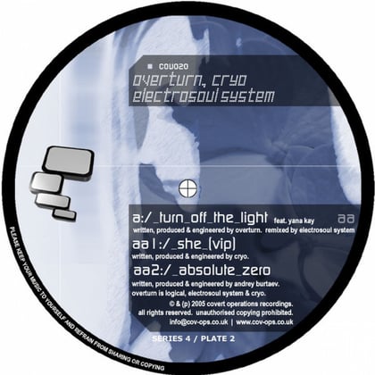 Turn Off The Light (Electrosoul System Remix) / She (VIP) / Absolute Zero album by Electrosoul System - Drum and Bass Cover Art