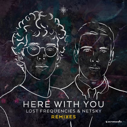 Here With You (Bassjackers Remix) album by Netsky, Lost Frequencies & Bassjackers - Drum and Bass Cover Art
