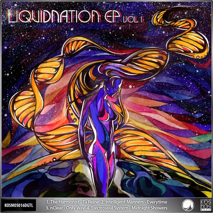 V/A LiquiDNAtion EP Vol.1 album by NClear, Intelligent Manners, Electrosoul System & The Harmonist - Drum and Bass Cover Art