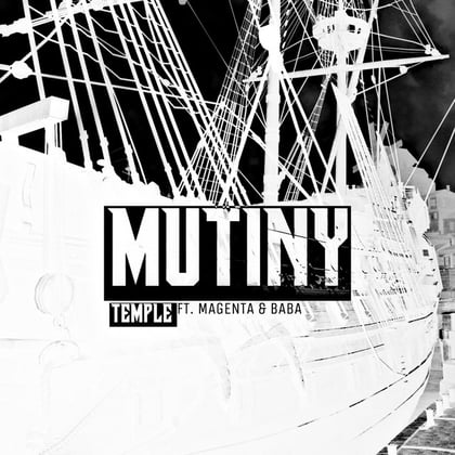 Mutiny album by Magenta, Temple & BABA - Drum and Bass Cover Art