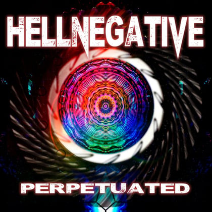 Perpetuated album by Hellnegative - Drum and Bass Cover Art
